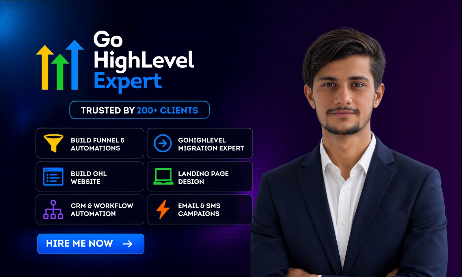 I will build gohighlevel website, sales funnel, ghl automation and landing page